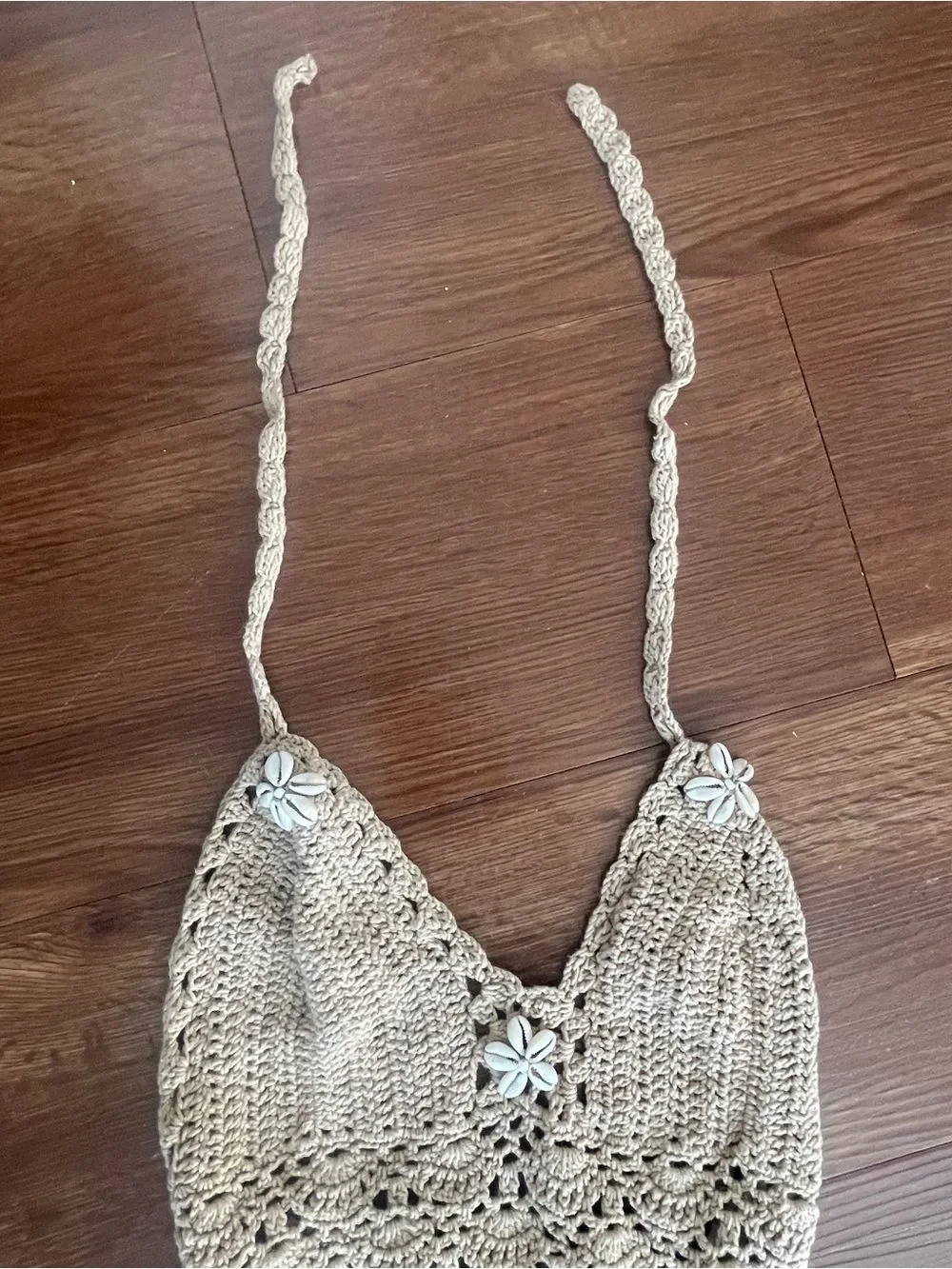Sand Halter Shell Dress